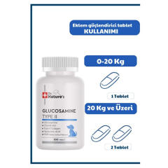 Dr. Natures Dog Glucosamıne Type II Köpeklerde Eklem Destekleyici Besin Takviyesi 300 Tablet