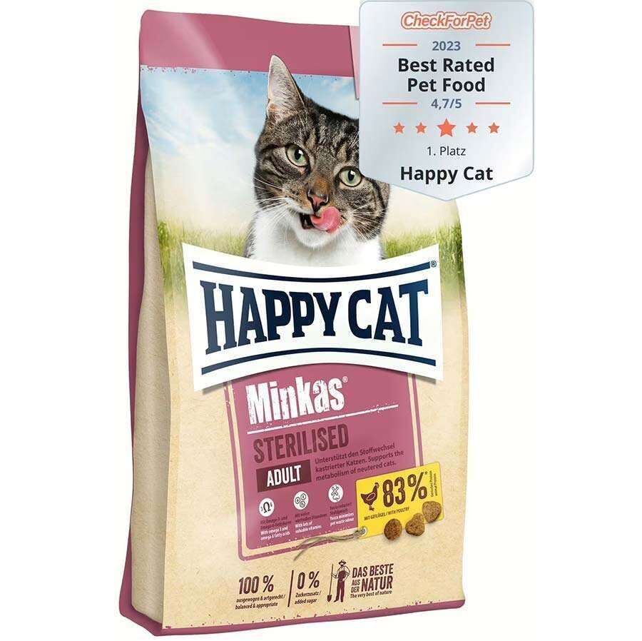 Happy Cat Minkas Sterilised Kısırlaştırılmış Kedi Maması 1,5 Kg
