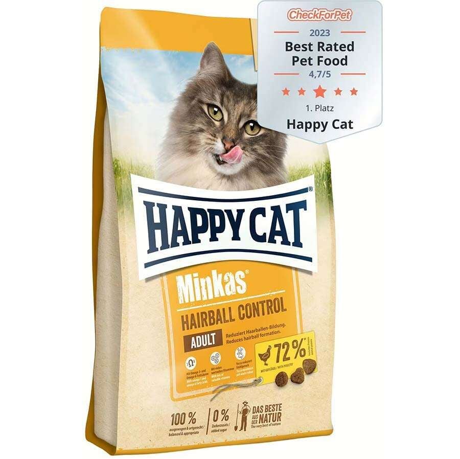 Happy Cat Minkas Hairball Control Kümes Hayvanlı Kedi Maması 1,5 Kg