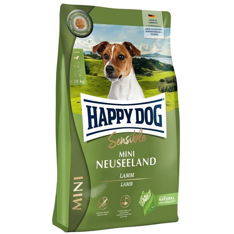 Happy Dog Sensible Neuseeland Kuzu Etli Küçük Irk Yetişkin Köpek Maması 4kg