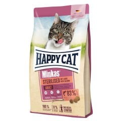Happy Cat Minkas Somonlu Kısırlaştırılmış Yetişkin Kedi Maması 4kg