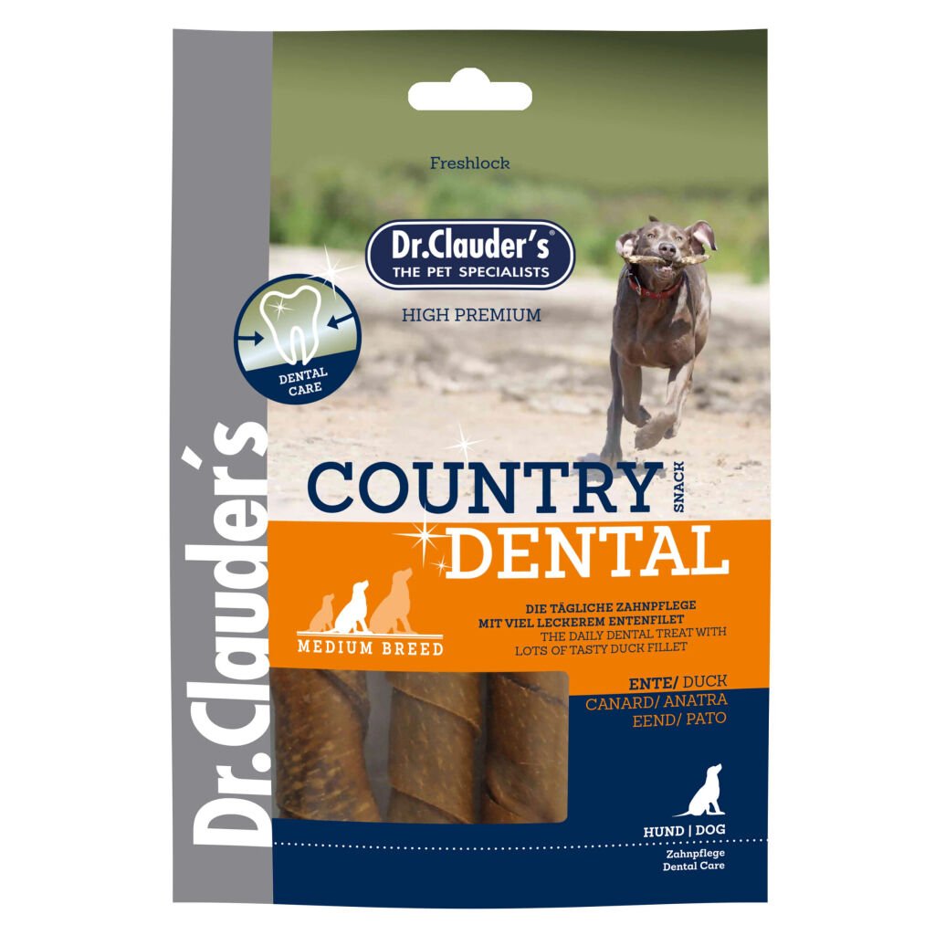 Dr.Clauders Dr.Clauder's Country Dental Snack Domuz Derili ve Ördekli Orta Irk Köpek Ödül Maması 120gr