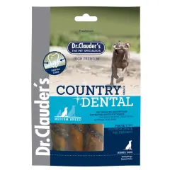 Dr.Clauders Dr.Clauder's Country Dental Snack Domuz ve Balık Derili Orta Irk Köpek Ödül Maması 120gr