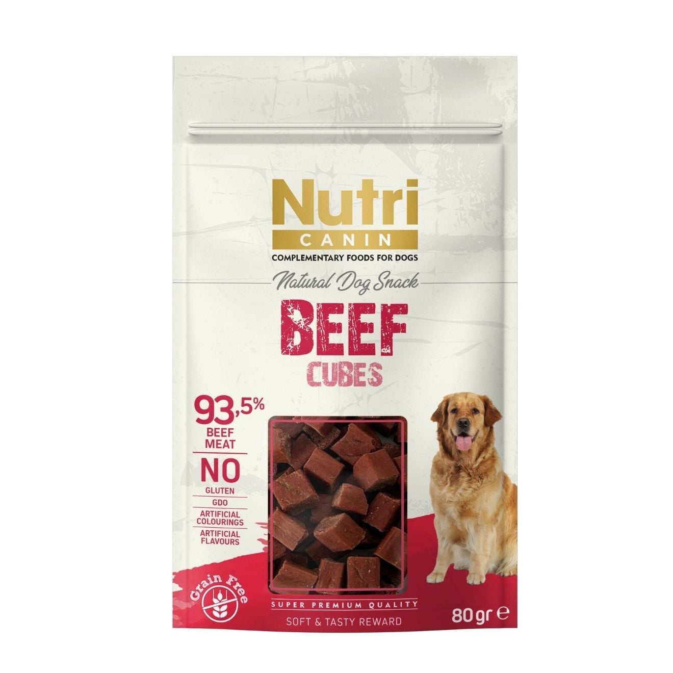Nutri Canin Tahılsız Biftekli Küp Köpek Ödül Maması 80gr