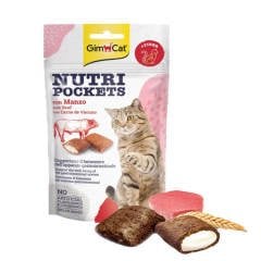 Gimcat Nutri Pockets Biftekli Malt Kedi Ödül Maması 60 gr