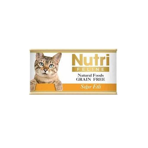 Nutri Feline Tahılsız Sığır Etli Kedi Konservesi 85 Gr