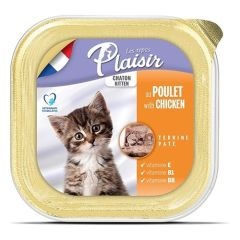Plaisir Ezme Tavuklu Yavru Kedi Konservesi 100gr