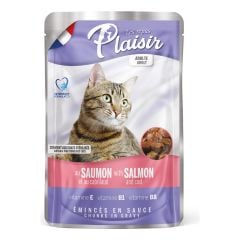 Plaisir Pouch Somonlu Kedi Konservesi 100g