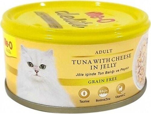 Me-o Delite Tonbalıklı & Peynirli Tahılsız Kedi Konservesi 80 gr